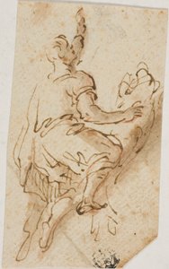 Muž na lvu od Salvator Rosa