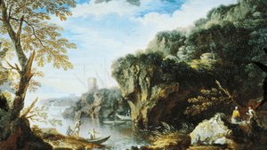 Marine, škola Salvator Rosa od Salvator Rosa