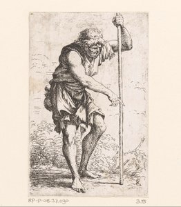 Starý muž s holí Malé figurky (název série) Figurka (název série) od Salvator Rosa