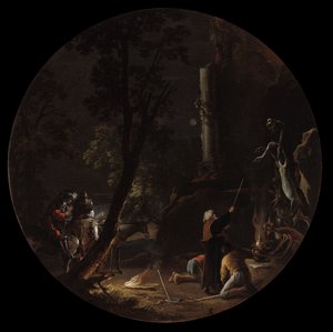 Scény čarodějnictví: Noc, c. 1645-1649. od Salvator Rosa