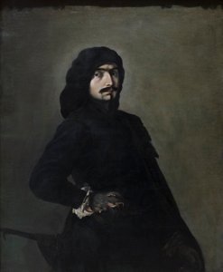 Autoportrét jako Pascariello, asi 1645-49 (olej na plátně) od Salvator Rosa