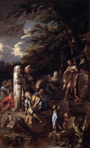 Svatý Jan Křtitel káže na poušti, asi 1660 (olej na plátně) od Salvator Rosa