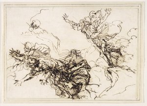 Studie k smrti Empedokla od Salvator Rosa