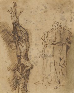 Studovat pro Polykrata? Ukřižování, kolem roku 1662 od Salvator Rosa