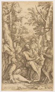 Platónova akademie od Salvator Rosa