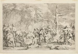Ukřižování Polykrata od Salvator Rosa