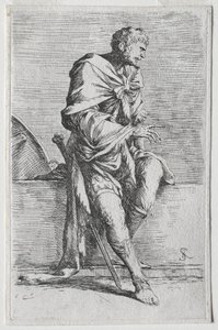 Řada figurín: Figurina, 1656-57. od Salvator Rosa