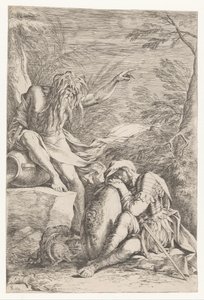 Aeneovi se zjevuje Tiberinus od Salvator Rosa