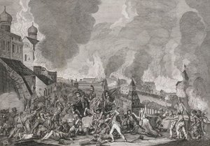 Požár Moskvy 15. září 1812 Francouzi v Moskvě, 1812-1823. od Salvatore Cardelli