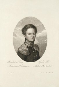 Ruský velkovévoda Michael Pavlovič 1798-1849, 1814 od Salvatore Cardelli