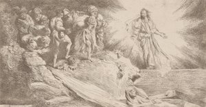 Vzkříšení Lazara, 1645. od Salvatore Castiglione