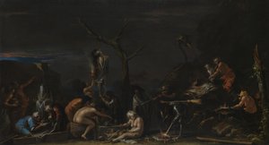 Čarodějky při zaříkávání, c. 1646