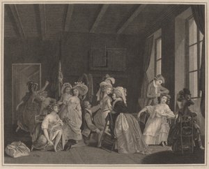 Přípravy na balet od Salvatore Tresca after Nicolas Lavreince