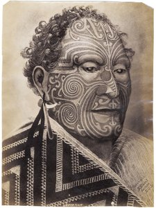 Tamati Waka Nene, c.1880 (tisk alba) od Sam Stuart
