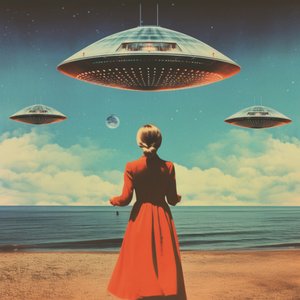 Záhadná UFO na pláži od Samantha Hearn