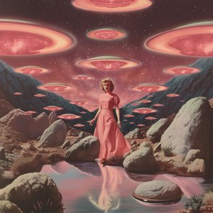 Retro pouštní UFO od Samantha Hearn