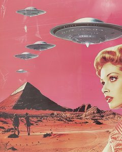 Retro invaze UFO od Samantha Hearn