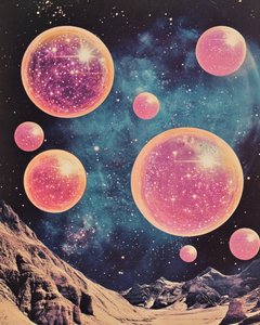 Surrealistická kosmická krajina od Samantha Hearn