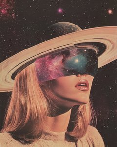 Surrealistická vesmírná žena od Samantha Hearn