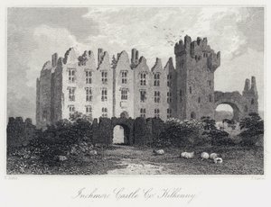 Inchmore Castle, Co Kilkenny (rytina) od Samuel (after) Austin