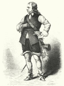 Oliver Cromwell, Lord Protector of the Commonwealth (rytina)