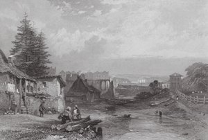 Austrálie: Old Tank Stream, Sydney (rytina) od Samuel (after) Prout