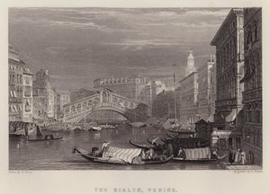 Rialto, Benátky (barevné lito)