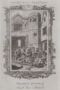 Tragická smrt Jacoba Van Ardevelta (rytina) od Samuel (after) Wale