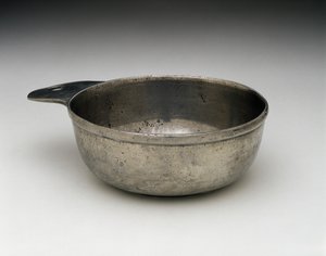 Porringer, c. 1775-1825 (cín) od Samuel (attr.to) Pennock