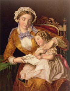 První lekce, hospoda. od Baxter, 1855 (tisk) od Samuel Baruch Halle