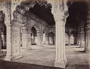 Dillí. Císařský palác. Interiér Dewani v soukromém sále