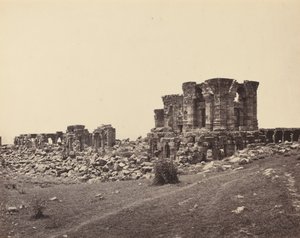 Ruiny Martand z jihovýchodu, c. 1870. od Samuel Bourne