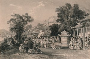 Svatební průvod u Blue-Cloud Creek, Chin-keang-foo, c1843-1858.