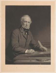 Portrét Samuela Cousinse pracujícího na tisku od Samuel Cousins (signed by artist)