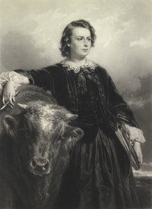 Rosa Bonheur ve čtyřiatřiceti (mezzotinta) od Samuel Cousins