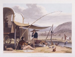 Africké scenérie a zvířata na mysu Dobré naděje od Samuel Daniell