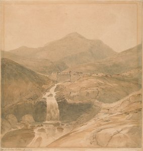 Most Ceapen Pichan, Moelwyn Mawr od Samuel Davis
