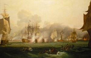 Bitva u Trafalgaru, 21. října 1805, počátek 19. století (olej na plátně)
