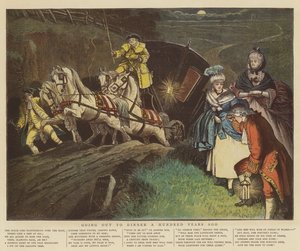 Jít na večeři před sto lety (chromolitho)