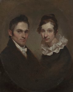 Reverend Hiram Bingham a Sybil Moseley Bingham (1789 od Samuel Finley Breese Morse