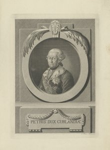 Peter von Biron 1724-1800, vévoda z Courland a Semigallia, 1781. od Samuel Gottlieb Kuetner