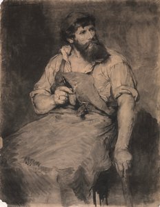 Smithy, studie pro The Judgment, c.1883. od Samuel H. Crone