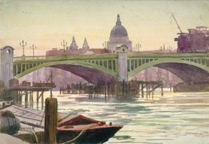 Southwark Bridge, Londýn, 1930 od Samuel Harry Hancock