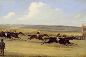 The 1850 Cambridgeshire Stakes: The Finish (olej na plátně) (viz také 266406)