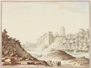 Hrad Pembroke (wc na tkaném papíře)