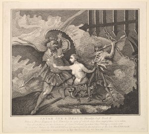 Satan, hřích a smrt Ztracený ráj, kniha II, 1. května 1788.
