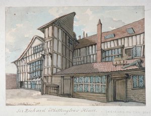Dům sira Richarda Whittingtona, Milton Street, City of London, 1800