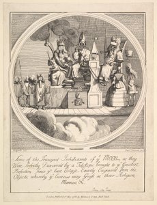 Někteří z hlavních obyvatel Měsíce, jak byli dokonale objeveni..., 1. května 1788.