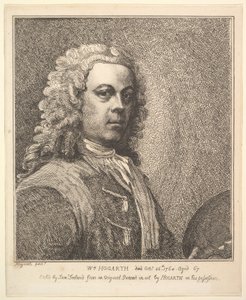 William Hogarth, Autoportrét, 1785.