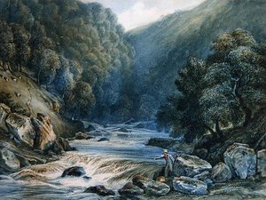 On the Dart (akvarel na papíře)